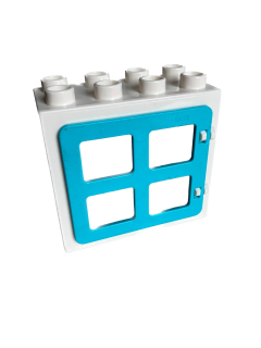 Lego® Duplo® okno bílotyrkysové